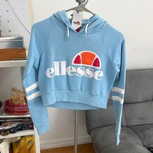 Ellesse Women's Light Blue Hoodie Sweater
